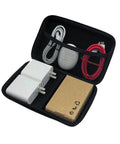 Solid Eva Cable Keeper Case For Your Ride Along Tech Stack Including Wireless Earbuds Fast Chargers Power Banks And Daily Tech Clutter Neat Travel Kit with chargers and cables inside