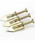 Close-up of 300 Piece Self Drilling Drywall Anchors With Screws Kit Heavy Duty Metal Wall Anchors Set Includes 12x30mm sizes