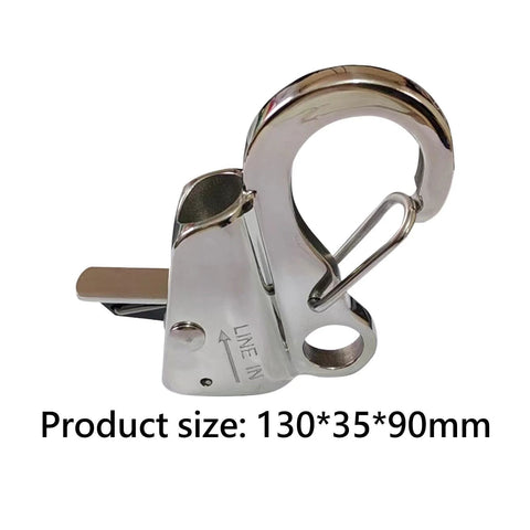 Sliding Anchor Hook With Quick Release And Stainless Steel Construction Supports Up To 8000 LB Universal Fit For Rope