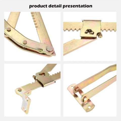 Adjustable Folding Lifting Bracket Set For Sofa Armrests And Massage Tables Built Tough Door Hinge With Silent Hydraulic Buffer Easy Install Lifter close-up