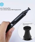 VSGO Professional Lens Cleaning Pen, double-ended camera lens brush with soft brush and foam pad, black handheld tool