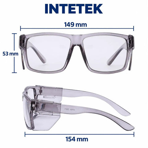 Real Deal Job Site Safety Glasses With Smash Proof Polycarbonate Lenses Anti Fog UV400 Blue Light Blockers Z87 Certified from multiple angles