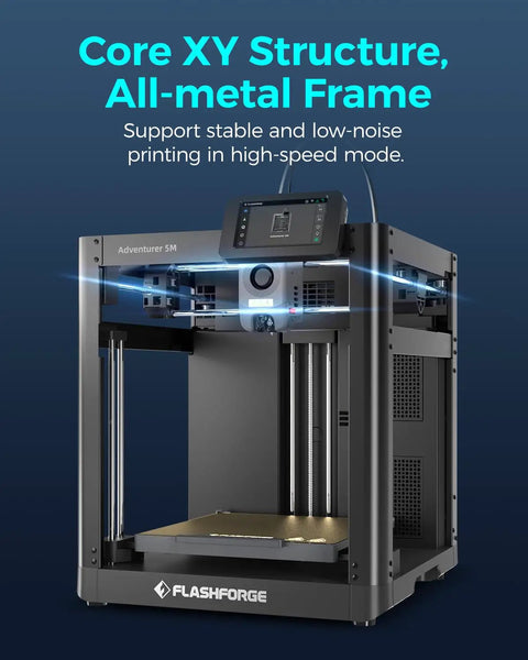 High Speed 3D Printer With Auto Leveling And Direct Drive Hotend Straight Up Game Changer Plug And Play Setup, Core XY metal frame.