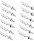 Heavy Duty Metal Toggle Bolt Kit 12 Pcs With M8x72mm And 100mm Drywall Anchors For Hollow Walls in silver