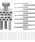 Grab And Go Adjustable Mini Bench Vise Clamp Handy Portable Aluminum Alloy Workbench Tool For Model Building Soldering And Painting Precision Hobbyist Clamp For Small Parts Holding And Delicate Assembly. Aluminum alloy mini bench vise with pins and caps