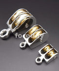Premium 75Mm Zinc Alloy Window Roller Pulley Featuring Rock Solid Build And Butter Smooth Glide Versatile Fixed Lifting Hoist Wheel.