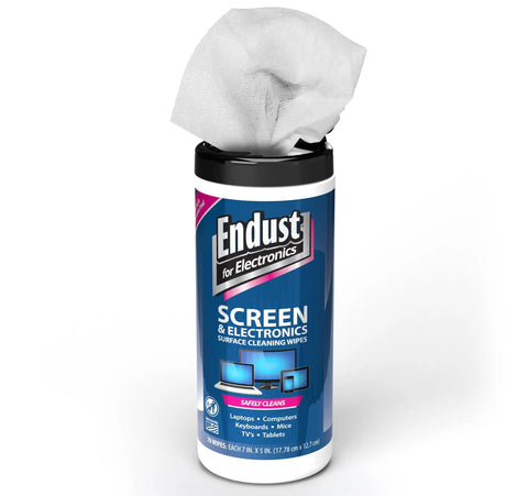 Electronics Screen And Device Cleaning Wipes Premoistened Alcohol Free And Ammonia Free 140 Count Pack Of 2 in open container