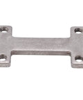 Hardcore I Shape Screw Plate For Robotics Clamping And Channel Fastening Rock Solid Stainless Steel Machine Mount Bracket viewed from above