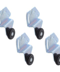4 heavy-duty nylon rollers for closet doors from 2 Sets Premium Nylon Closet Door Rollers Plus Extended Sliding Track Hardware Kit
