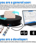 Large Programmable Electric Rotating Platform For Pro Photography And 3D Scanning With Bluetooth And Usb Control Api Ready Custom Workflow Built Different Studio Setup Lazy Susan Display Stand with remote control and phone app
