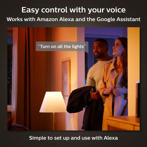 Smart Retrofit Recessed 5 To 6 Inch LED Downlight 1 Pack White And Color Ambiance Color Changing Light 1100LM Control With Hue App in smart home with Alexa