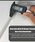 Measuring 10mm thick heavy duty metal for EV Charger Cover Wall Mount Weatherproof Shield Rust Proof Metal Enclosure Tough As Nails.