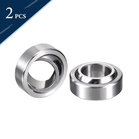 GE10C Radial Spherical Plain Bearings featuring 10mm inner diameter plus 19mm outer diameter and 9mm width, self-lubricating sealed construction pack of two.