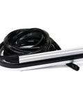 Tight Fitting Aluminum Extrusion T Slot Covers And Slick Seal Strips For 3030 1515 4040 Profiles fits 8mm T Slot, with a 4 meter black rubber strip.