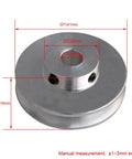 Runs Buttery Slick Single Groove Pulley Wheel Crafted From Heavy Duty Silver Aluminum Alloy With An 8mm Fixed Bore, 41mm diameter.