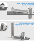 Badass Pivot Hinges For Hidden Doors And Bookcases Heavy Duty Stainless Steel Hardware with robust design for high load support