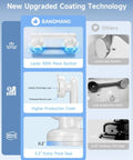 Image showing Upgraded Suction Shower Handle No Drill Grab Bars 2 Pack Anti Slip Safety Grip for bathroom with enhanced suction features.