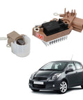 Heavy Duty Alternator Rebuild Kit With Top Shelf Voltage Regulator And Long Haul Carbon Brushes For 1.5L Drivetrains 2006 To 2012 showing components.