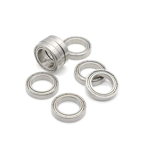 Top Tier S6803ZZ Stainless Steel Miniature Ball Bearing 17X26X5 Millimeters, five pack for precise rotation in tools.