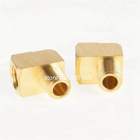 Durable Brass Hose Fitting Elbow For One Eighth Inch One Quarter Inch And Three Eighth Inch NPT Male And Female 90 Degree Connector Garden Hose Joint Weatherproof No Fuss Built To Last Easy Install, brass elbow fitting