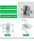 Heavy Duty Concealed Cross Hinge For Secret Doors Featuring Smooth Swing Motion And Stealthy Low Profile Hardware