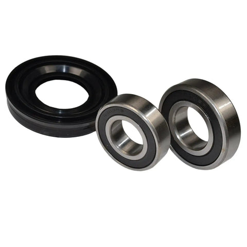 Front Load Washer Drive Bearings And Greaseproof Drum Seal Kit Slips Right Into Whirlpool Duet Sport Models with metallic seals.