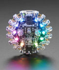 Dope Clear Shield Case For Circuit Playground Express And Bluefruit Boards showing illuminated microcontroller with clear protective shell.