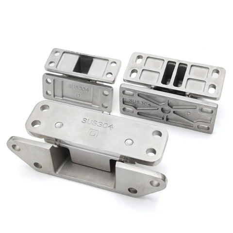 Heavy Duty Stainless Steel Cold Storage Door Hinge Industrial Corner Leaf Roll Out parts showcasing SUS304 material and durable design.