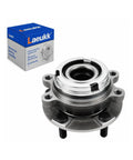Street Tested Durability Front Wheel Bearing Hub Assembly For Nissan Altima Pathfinder Murano Maxima Infiniti JX35 QX60 2007 To 2021 with packaging.