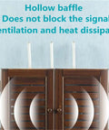 Ventilated red Wall Mounted Cable Organizer Box Perfect For Set Top Box And Router Storage With Perforation Free Design