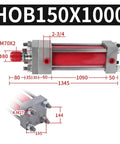 HOB150 Series Bidirectional Pull Rod Heavy-Duty Hydraulic Cylinder With 1000mm Stroke