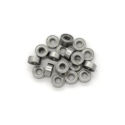 Pro Spec Stainless Steel S683ZZ Deep Groove Ball Bearings 3X7X3 mm, 500 piece set, showcasing precision motion components.