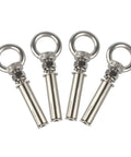 Heavy Duty M8 X 70Mm 304 Stainless Steel Expansion Eyebolts For Concrete Wall Sun Shade And Air Conditioner Mounting Kit Built Like A Tank With Zero Slip Grip 4 Pack showing four eyebolts.