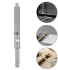 Clock Winding Crank Shaft Replacement Part For Wall And Mantel Clocks, Heavy Duty Metal Construction With Effortless Winding And No Fuss Timekeeping, Upgraded Mechanism For Antique And Grandfather Clocks, silver metal shaft