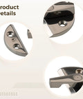 Close-up of Beach Ready Marine Latch In 316 Stainless Steel With Detachable Hinge and Mirror Polish Finish showcasing detail.