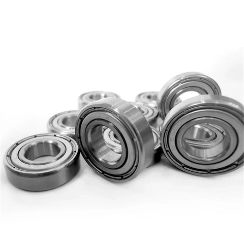Premium 2 Piece Deep Groove Ball Bearings 304 Stainless Steel Heavy Duty Precision 6011 Double Sealed Design stacked in a group