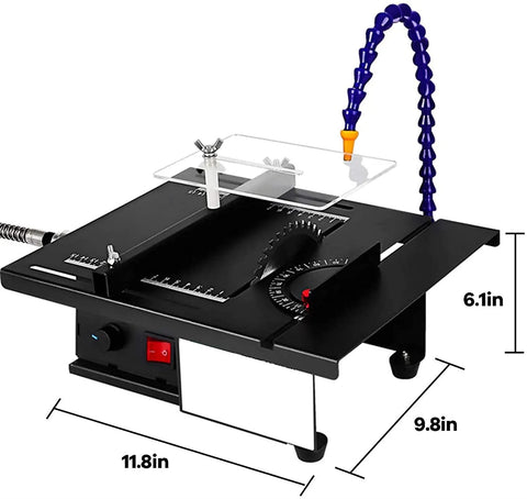 Compact Portable Benchtop Table Saw 1800W Upgrade With Adjustable 0 To 90 Degree Angles for precise woodworking projects.