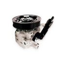 Straight Up Plug And Play Power Steering Pump Dead On Fit For 2005 To 2014 Subaru Impreza Forester Legacy Outback, side view.