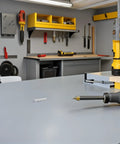 Pro Grade Aluminum Rivet Nuts Kit 4mm 80pcs in workshop, showing rivet nut and tools for auto sheet metal repair.