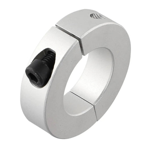 Solid Aluminum Alloy Double Split Shaft Collar Clamp 8mm Fits Strong Grip Soft Shafts Low Axial Loads Anodized Finish Shine