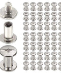 Thirty Piece Set Of Hella Sturdy Stainless Steel Chicago Screws for leather crafting, 5x25mm, polished, pack of 30.