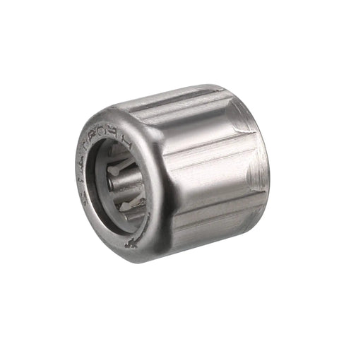 2 Pcs Needle Roller Bearings With 8mm Bore And 14mm OD And 12mm Width Gcr15 Steel One Way Clutch shown at an angle, focusing on bearing details.