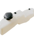 Fuel Tank Assembly With Cap For Exmark Quest E Series And S Series And Toro TimeCutter MX SS SX ZS Series Built Tough With Durable Crosslinked Poly Construction Replaces 119-3324 Cap Included For Quick Easy Fit, white polyethylene tank