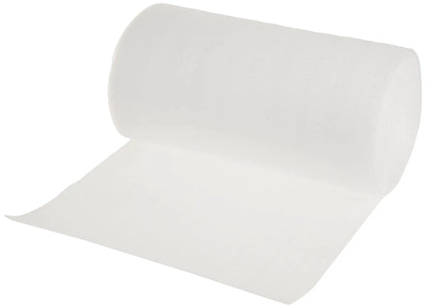 Foam Wrap Roll 12X50 Feet Bubble Wrap Swap For Glasses And Fragile Gear Lightweight Cushioning Roll on a flat surface.