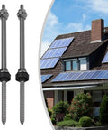 Tough As Nails M10 Hanger Bolts With Rubber Washers Locking Nuts Plus Adapters For A2 Stainless Steel Solar Panel Mounting Hardware close-up