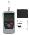 Grab And Go Digital Push Pull Force Meter With Spot On Accuracy Testing Up To Twenty Newtons with accessories and display showing 0.62N.