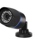 Built Different 4K 8MP IP Security Camera With Smart Human Detection And Color Night Vision H265 Codec angled view with infrared LEDs.