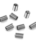 Cool M6 Threaded Insert Kit With 100pcs Stainless Steel Repair Parts For Stripped Screw Holes In Five Sizes Including Deep Threading Specs And A Tidy Divided Storage Box, stainless steel inserts