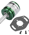 360 Degree Hall Angle Sensor With Full Circle Rotation No Dead Angles, 0.088 Degree Resolution, and mounting plate visible
