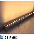 Heavy Duty Dimmable Led Wall Washer Floodlight Featuring Rock Solid Aluminum Build And Scratch Proof Glass illuminating wall.